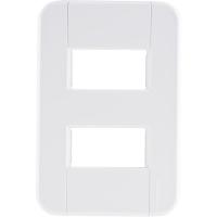 Placa 2 Postos Afastados 4x2 Tramontina Tablet Branca - 2