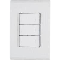 Conjunto 4x2 com 3 Interruptores Simples 10A 250V - 1