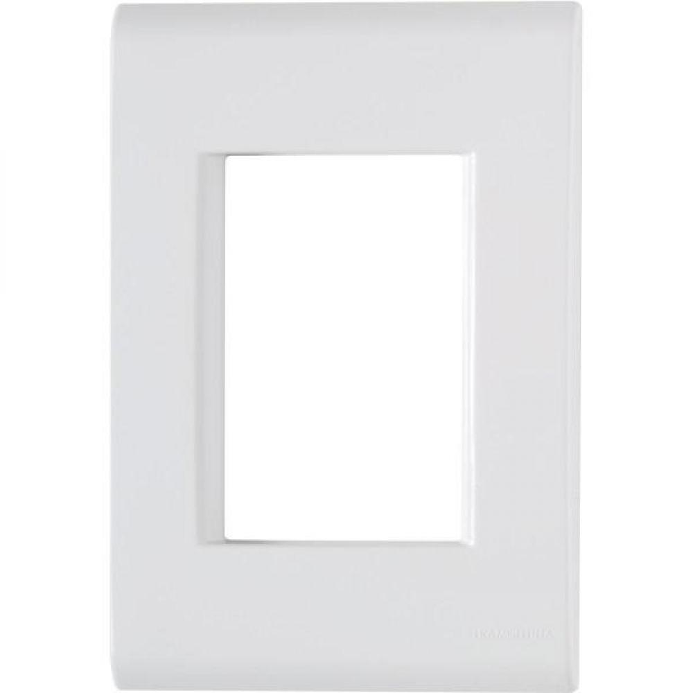 Placa 3 Postos Juntos 4x2 Tramontina Liz Branca - 1