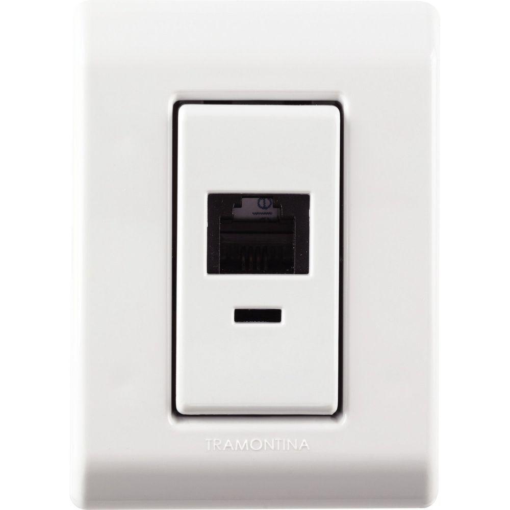 Caixa De Sobrepor Com 1 Tomada Rj11 Tramontina Lizflex Branca Tramontina - 9