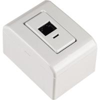 Caixa De Sobrepor Com 1 Tomada Rj11 Tramontina Lizflex Branca Tramontina