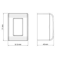 Caixa De Sobrepor Com 1 Tomada Rj11 Tramontina Lizflex Branca Tramontina - 7