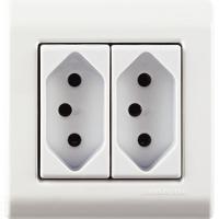 Caixa De Sobrepor Com 2 Tomadas 2p+t 10 A 250 V Tramontina Lizflex Branca Tramontina - 5