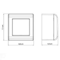 Caixa De Sobrepor Com 2 Tomadas 2p+t 10 A 250 V Tramontina Lizflex Branca Tramontina - 6