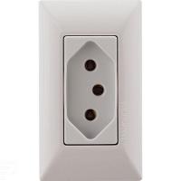 Conjunto Para Móvel 1 Tomada 2p+t 10 A Tramontina Aria Branca Tramontina - 1