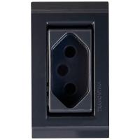 Conjunto Para Móvel 1 Tomada 2p+t 10 A Tramontina Liz Grafite Tramontina - 1