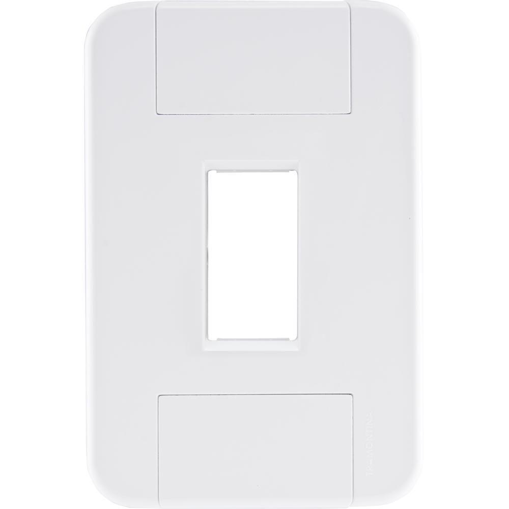 Placa 1 Posto Vertical 4x2 Tramontina Tablet Branca - 2