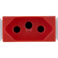 Módulo para Tomada 2p+t Tramontina Aria 20 A 250 V Vermelho - 2