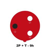 Tomada de Embutir Industrial 2p+t 32 A 380-415 Vca 9 H - 6