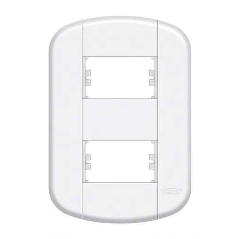 Placa Blanc Mais 02 Modulo 4x2 - Fame - 1