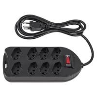 Protetor Eletronico C/8 Tomadas Epe 1008+ Preto 4824004 - 4