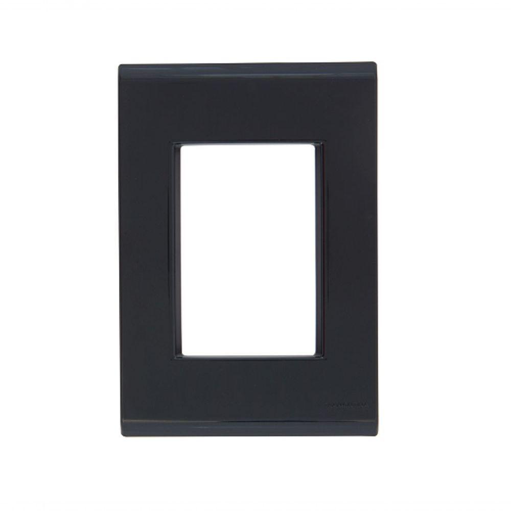 Placa 3 Postos 4x2 Tramontina Liz Grafite 57106/048 - 1