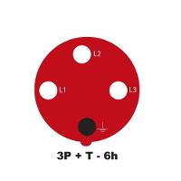 Tomada Acoplamento Industrial 3P T 63 A 380-415 Tramontina - 1