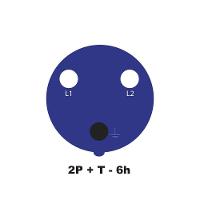 Tomada De Acoplamento Industrial 2P+T 16 A 220-250 Vca 6 H - 5