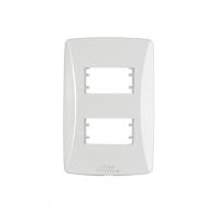 Modulo Petra Placa 4X2 2 Mod Dist Horiz 82004 C/10Pcs - 1