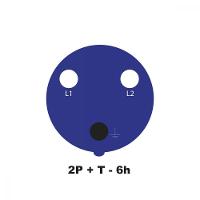 Tomada De Sobrepor Industrial 2P+T 32 A 220-250 Vca 6 H - 1