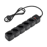 Protetor Eletronico C/ 5 Tomadas Epe 205 Preto 4824201 - 1