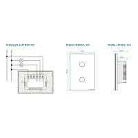 Interruptor Touch Wi-fi Smart Tramontina Preto Com 2 Canais - 4