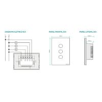 Interruptor Touch Wi-fi Smart Tramontina Preto Com 3 Canais - 2