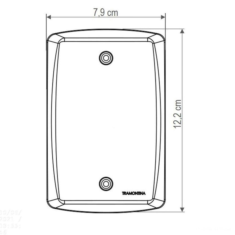 Conjunto 4x2 Com 2 Tomadas 2p+t 20 A 250 V Tramontina Lux2 Branco Tramontina - 2