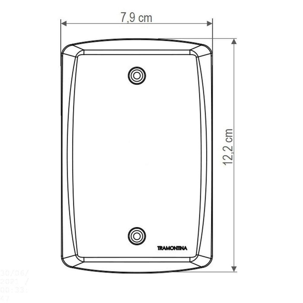 Conjunto 4x2 Com 3 Tomadas 2p+t 10 A 250 V Tramontina Lux2 Branco Tramontina - 2