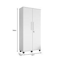 Armário Organizador Multiuso De 2 Portas Gold Branco - Cor: Branco - 2