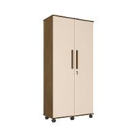 Armário Organizador Multiuso 2 Portas Gold - Amêndoa/ Off White - Cor: Bege - 3