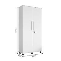 Armário Organizador Multiuso 2 Portas Gold - Branco - Cor: Branco - 2