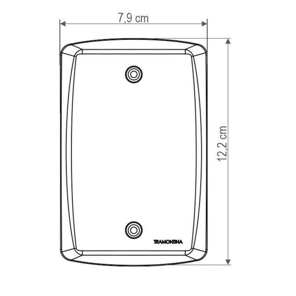 Conjunto 4x2 Com 3 Tomadas 2p+t 20 A 250 V Tramontina Lux2 Branco Tramontina - 3