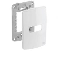 Placa Com Suporte 4X2 1 Posição Branco Composé - 1