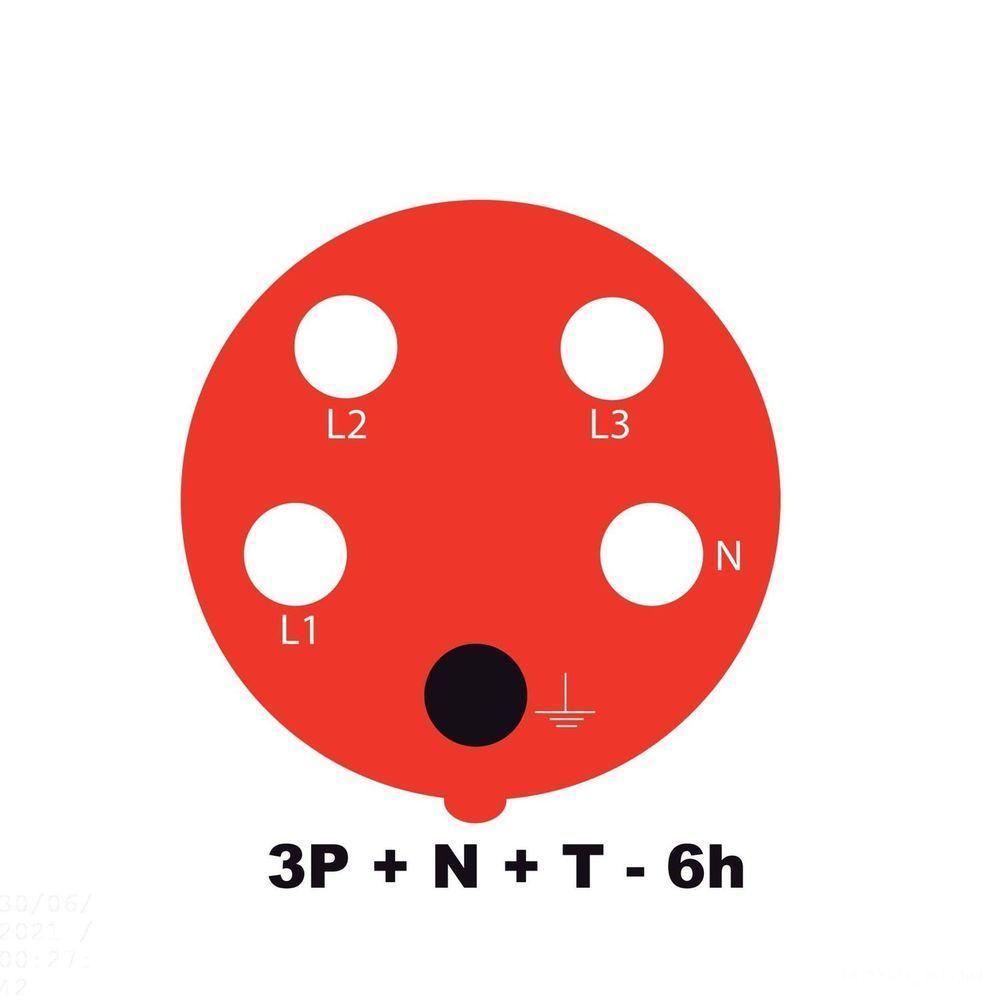 Tomada De Acoplamento Industrial 3p+n+t 16 A 380-415 Vca 6 H Tramontina Tramontina - 3