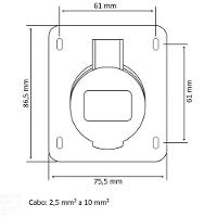 Tomada De Embutir Industrial 3p+t 32 A 220-250 Vca 9 H Tramontina Tramontina - 2