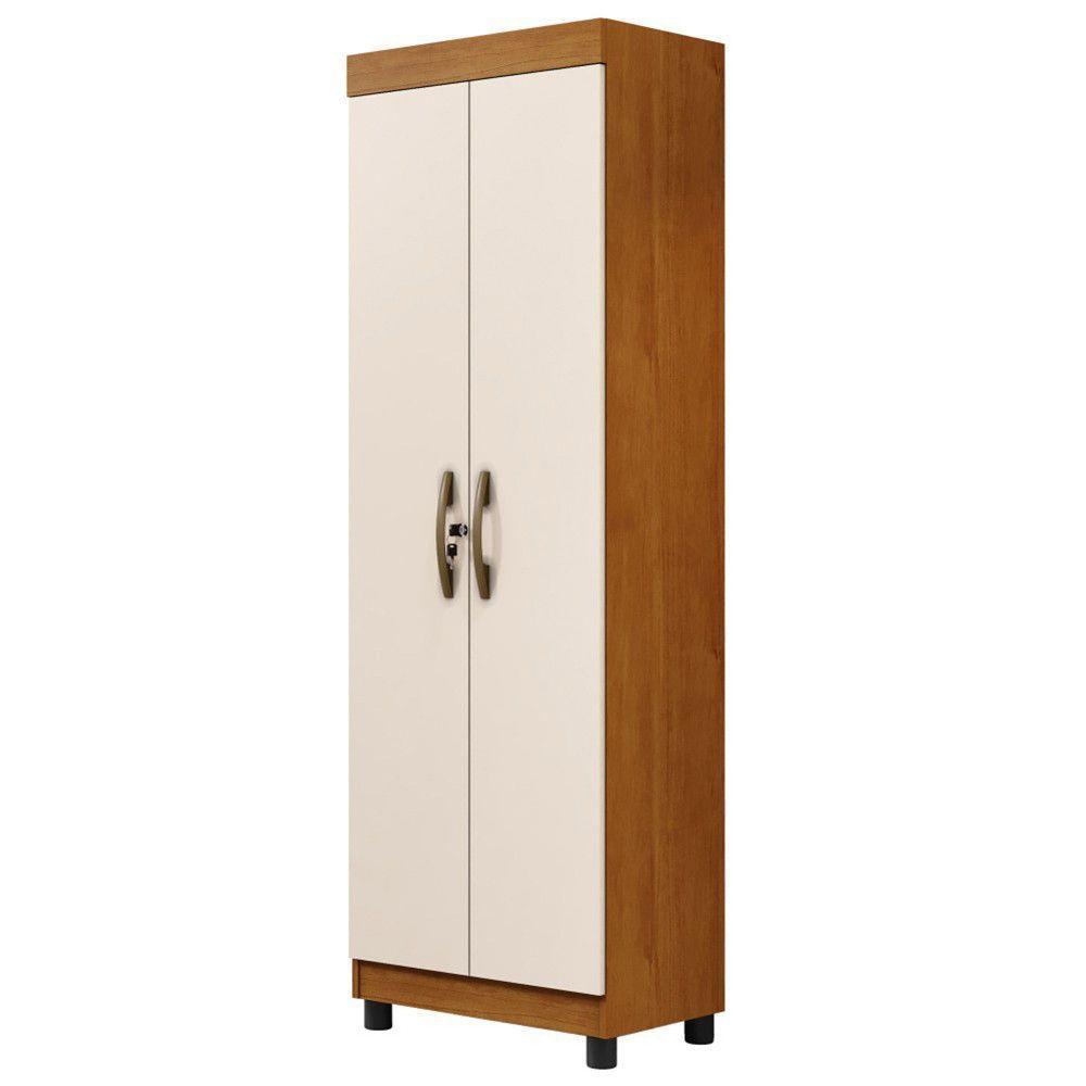 Multiuso 2 Portas 5 Prateleiras Roma Benetil Cinamomo Com Off White - 9