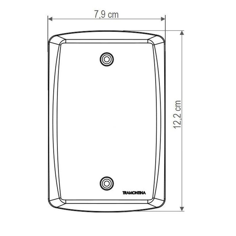 Conjunto 4x2 Com 1 Tomada 2p+t 20 A 250 V Tramontina Lux2 Branco Tramontina - 2