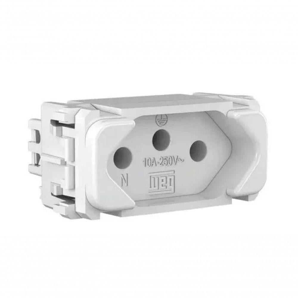 Modulo Tomada 2P+T 10A Branco Composé - 1