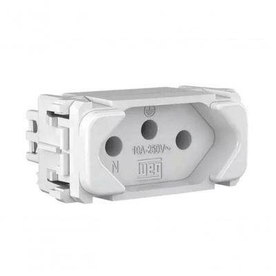 Modulo Tomada 2P+T 10A Branco Composé