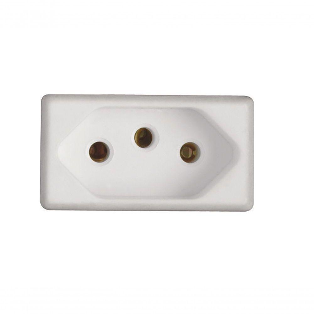 Módulo Tomada 2p+t Tramontina 10a 250v Branco 57115/030 - 1