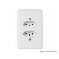 Tomada Dupla Ilumi Stylus Bip 2P+T C/Pl 10A 250V 20120 - 1