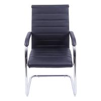 Cadeira Florença Preta Base Fixa Cromada - 3