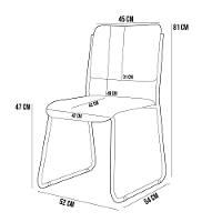 Kit 04 Cadeiras Hoteleira Auditório Empilhável Inter L02 Crepe Preto - Lyam Decor - 5