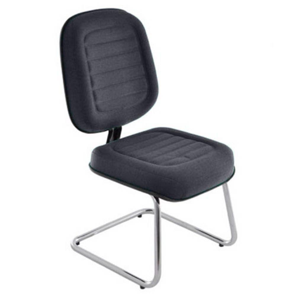 Cadeira Diretor Para Escritório Cromada Linha Blenda Cinza - 1