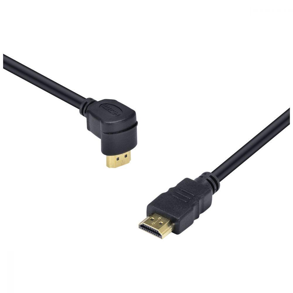 Cabo Hdmi 2.0 4k Ultra Hd 3d Conexão Ethernet Com 01 Conector 90º 2 Metros - H2090-2 - 6