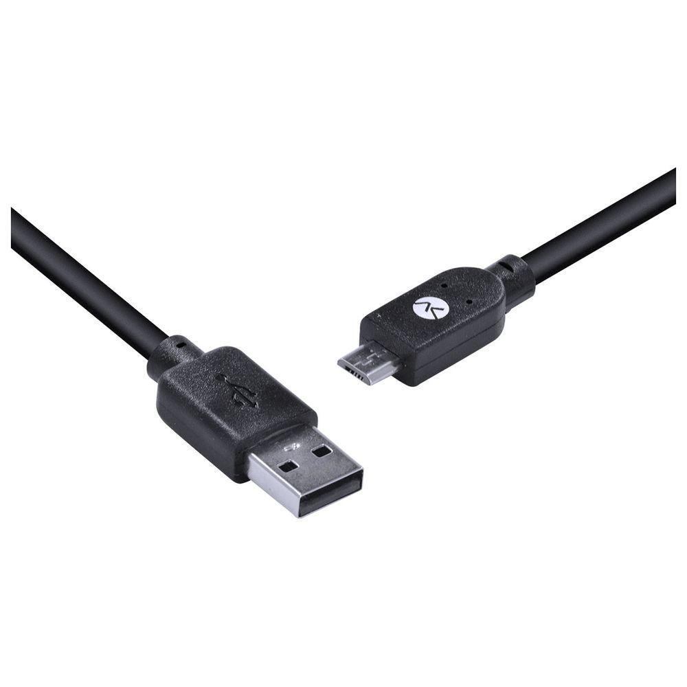 Cabo Usb X Micro Usb B 2.0 5 Pinos 1 Metro Preto - Musb-1 - 8
