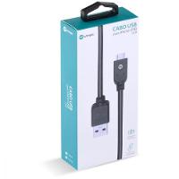 Cabo Usb X Micro Usb B 2.0 5 Pinos 2 Metros Preto - Musb-2 - 6