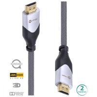 Cabo Hdmi 2.0 4k Ultra Hd 3d Conexão Ethernet Blindado Em Nylon 2 Metros - H20b-2 - 7