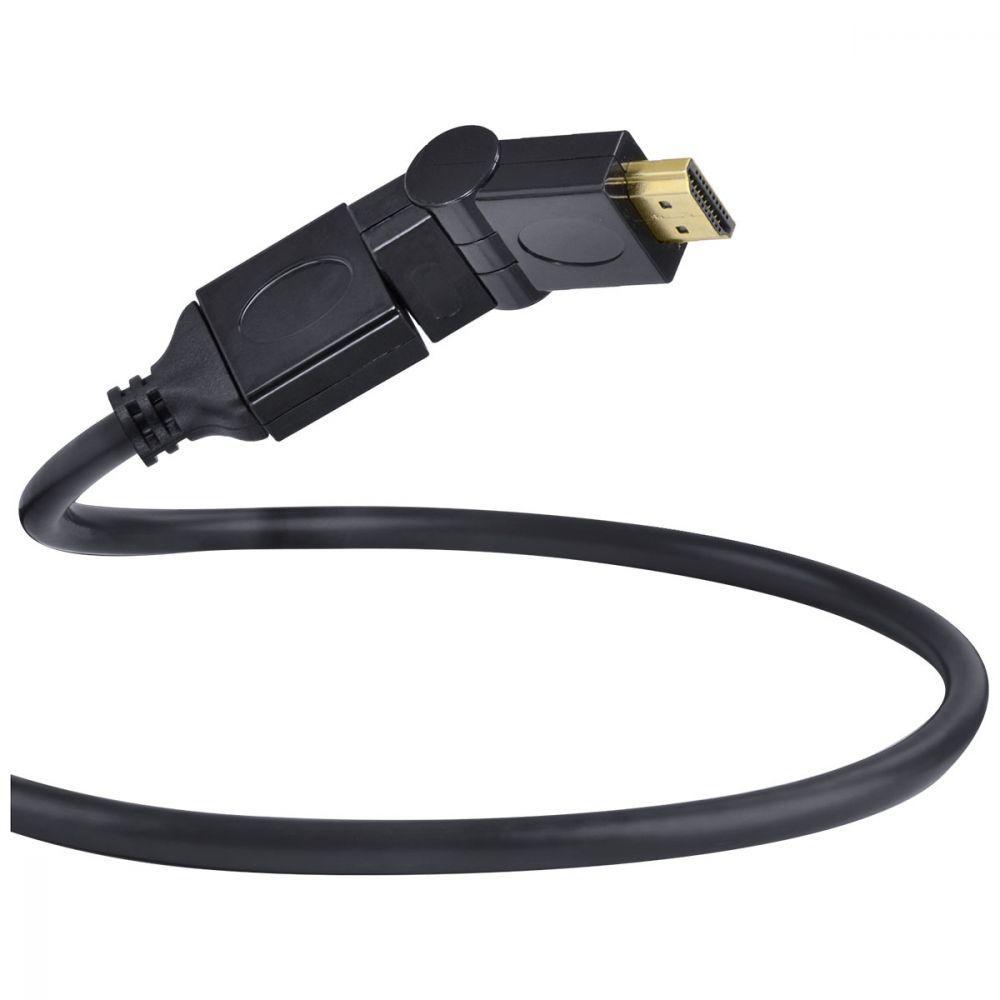 Cabo Hdmi 2.0 4k Ultra Hd 3d Conexão Ethernet Conectores 360° 2 Metros - H20b360-2 - 9