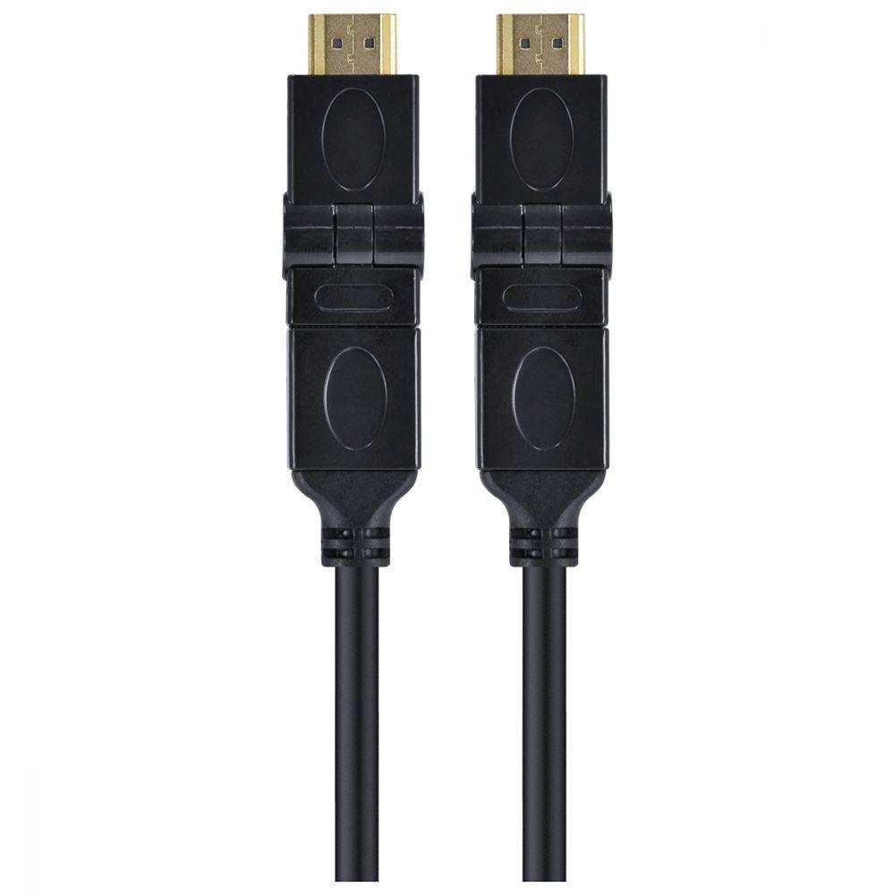 Cabo Hdmi 2.0 4k Ultra Hd 3d Conexão Ethernet Conectores 360° 2 Metros - H20b360-2 - 10