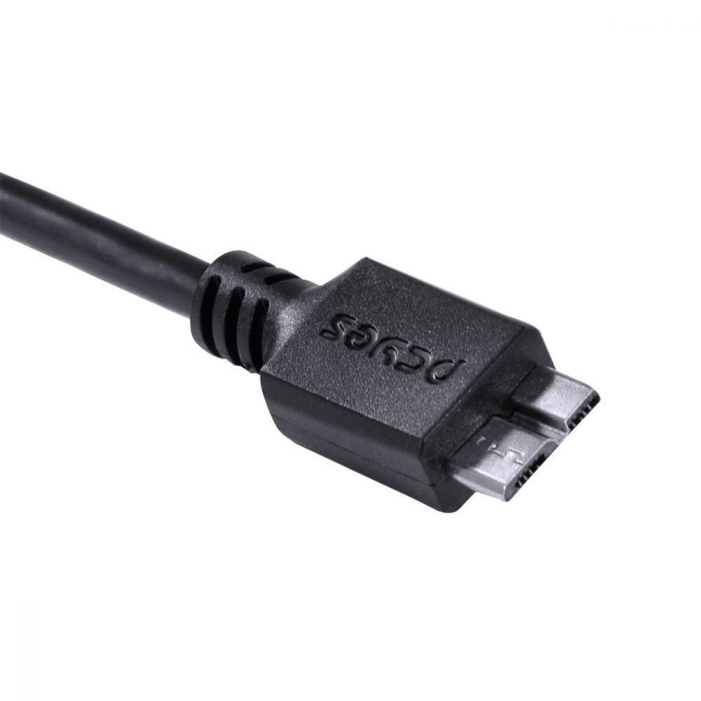 Cabo Para Hd Externo Usb Tipo C Para Micro Usb B 3.0 1 Metro Preto - P3ucmbp-1 - 5