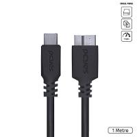 Cabo Para Hd Externo Usb Tipo C Para Micro Usb B 3.0 1 Metro Preto - P3ucmbp-1 - 1