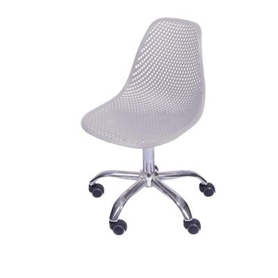 Cadeira Giratória Eames Colmeia Polipropileno Fendi Base Rodizio Cromada